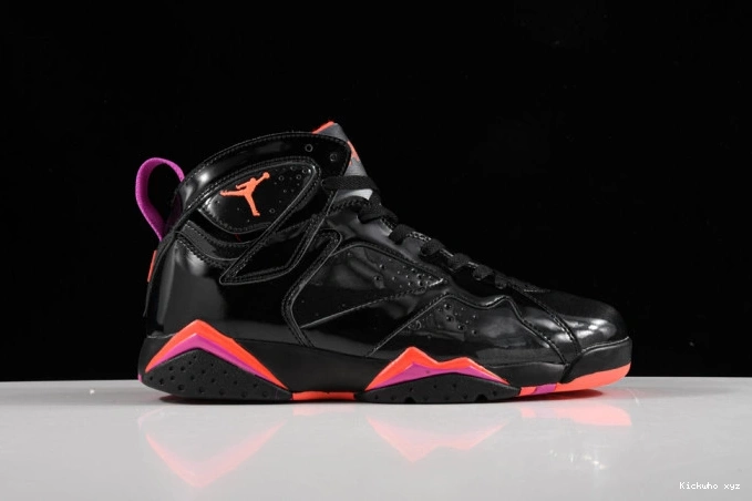 Patent Retro Black Air Jordan 7 313358-006 0713